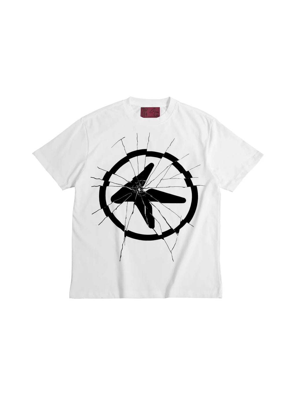 4AM Draft Broken Logo Printing Loose Casual Tee