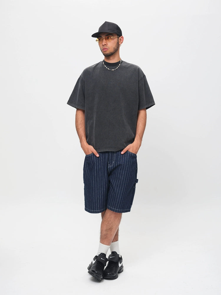 ComicTree Washed Crew Neck Versatile Tee