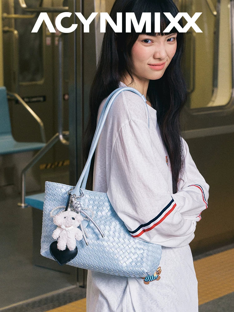Acynmixx Braided Slack Shoulder Underarm Bag