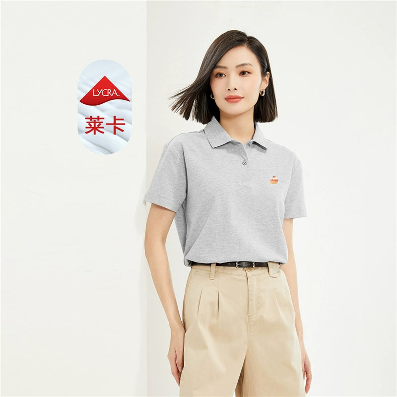 Giordano Small Embroidery Lapel Tee