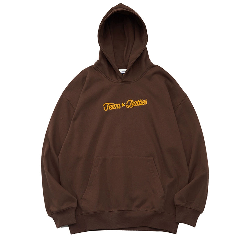 Battles Chain Embroidered Terry Hooded Sweater