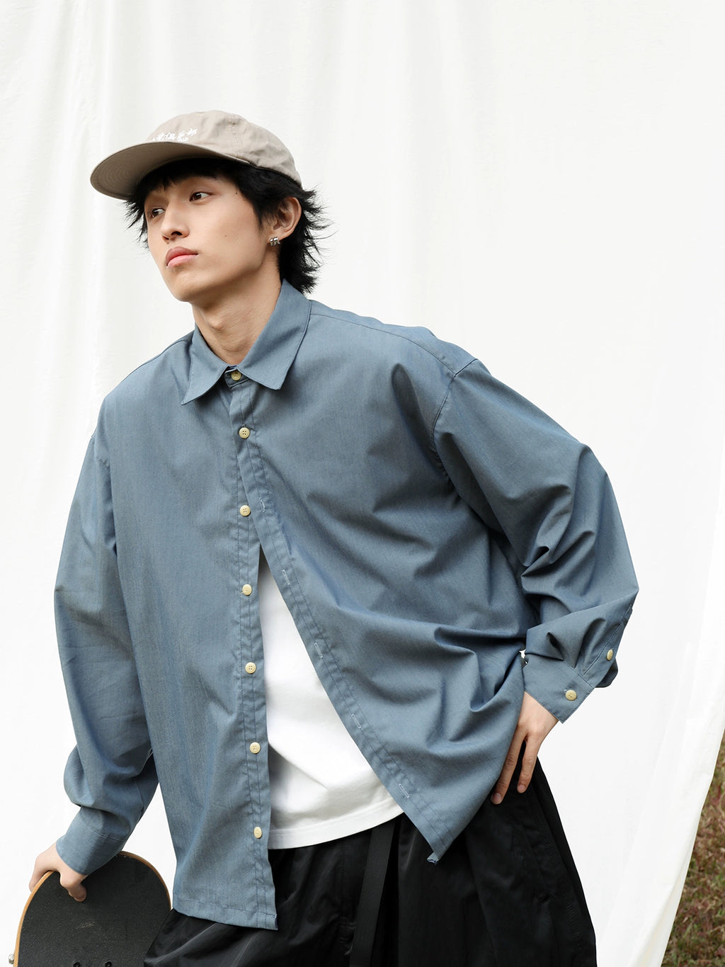 Mentmate Lazy Loose BF Versatile Shirt Jacket