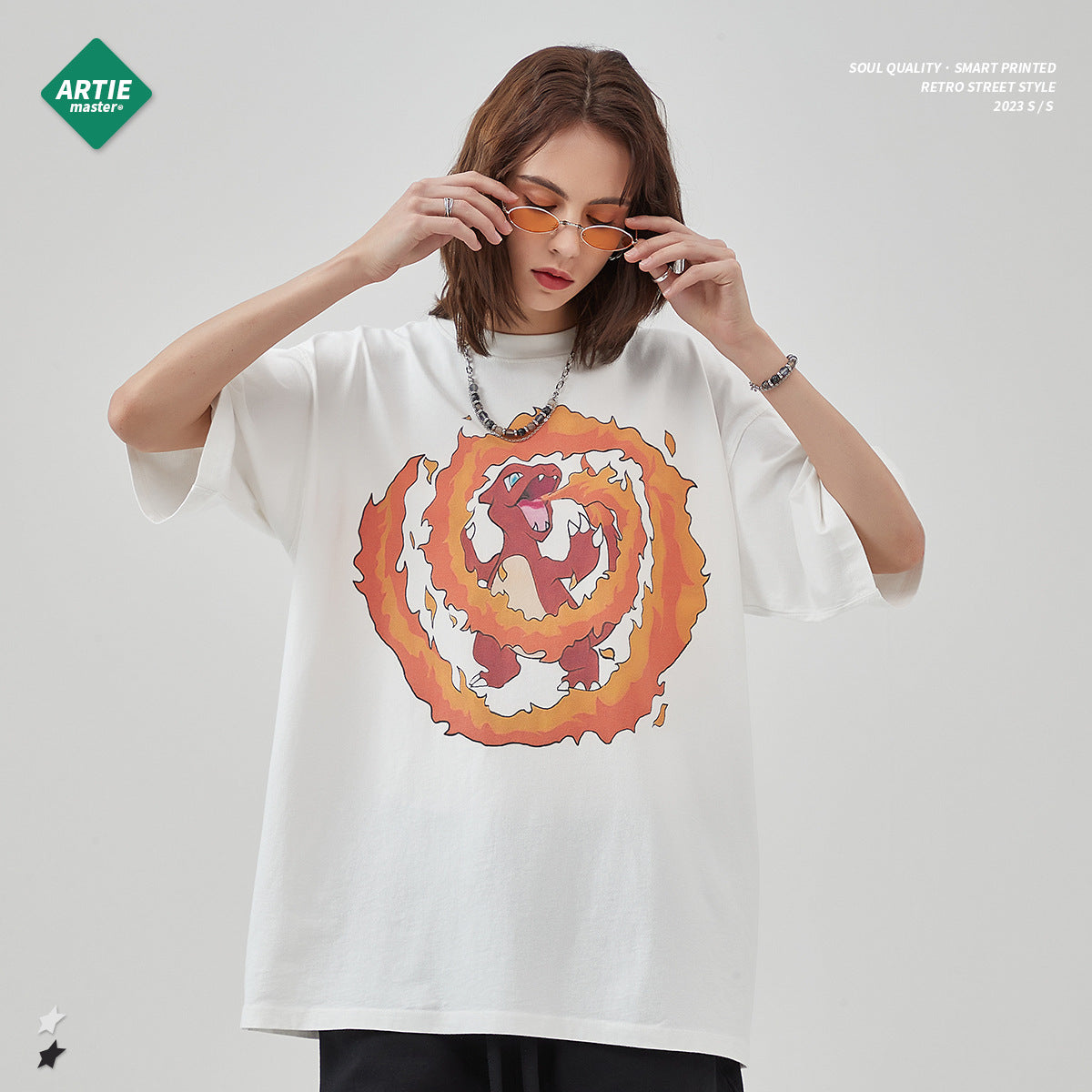 ARTIE Animation Cartoon Dragon Digital Printing Tee