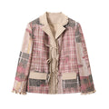 SASSY MOODY Lace Stitched Loose Blazer