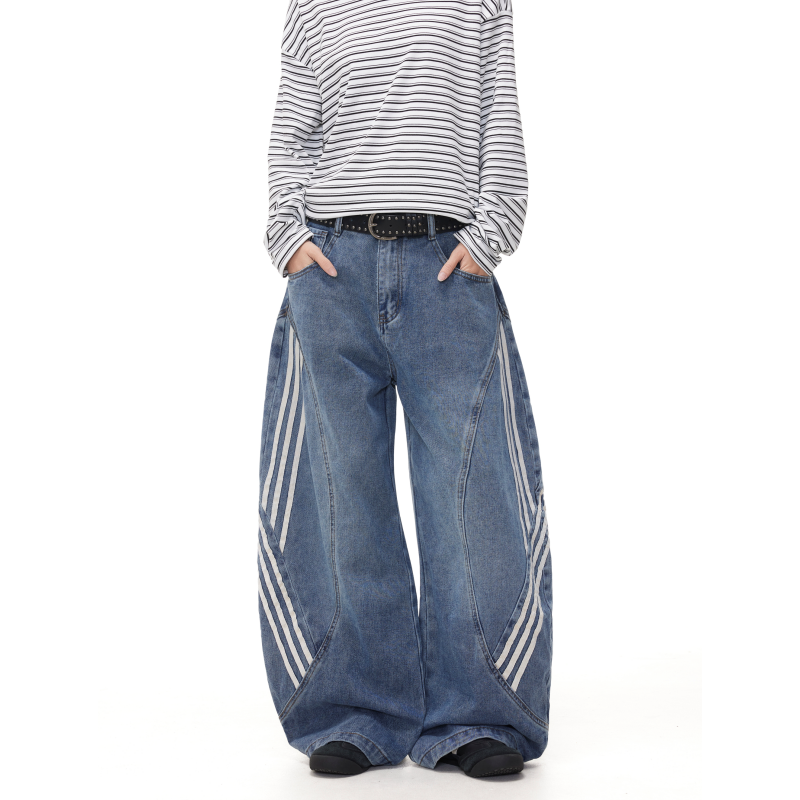 BTSG Vintage Loose Wide-Leg Jeans