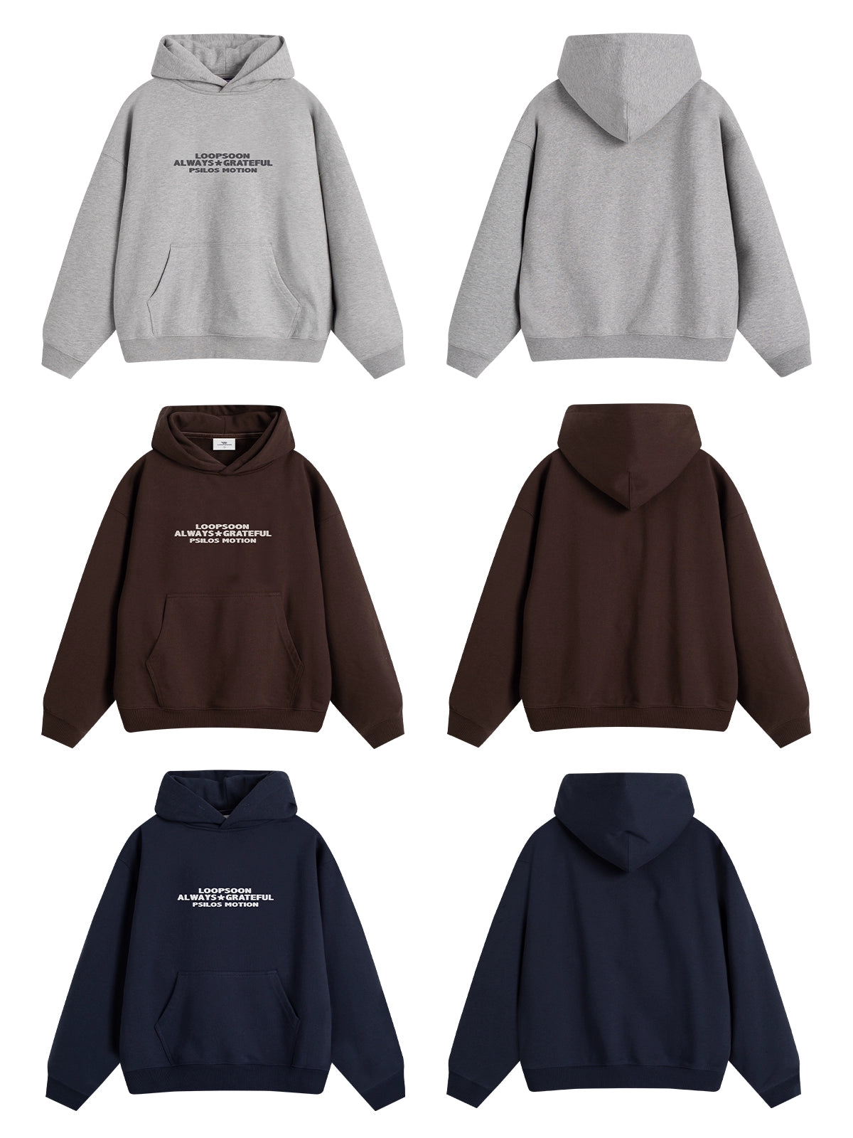 Loopsoon Chest Old Printed Loose Casual Sweater