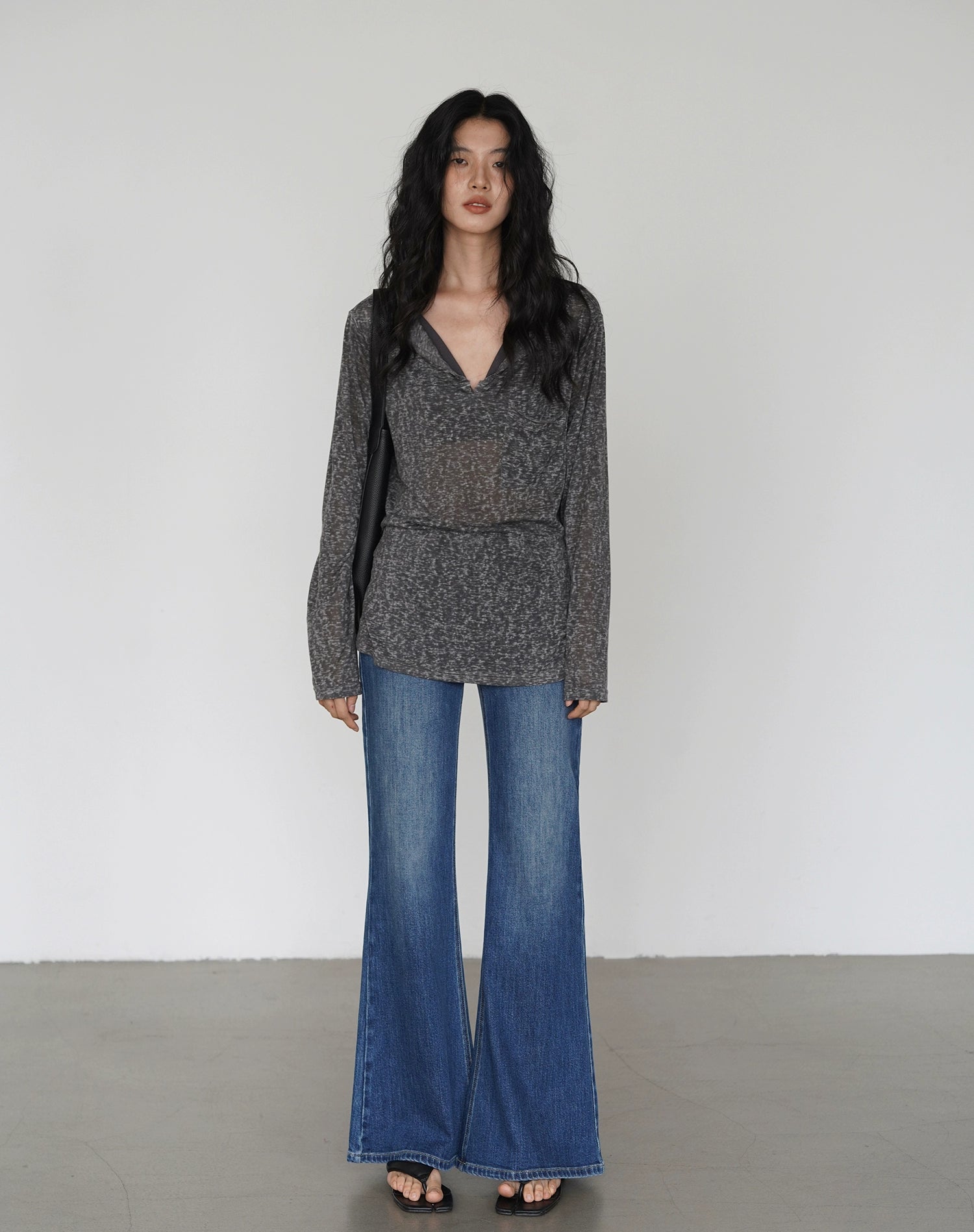 EIGHTHMONTH High Waist Skinny Wide Leg Jeans