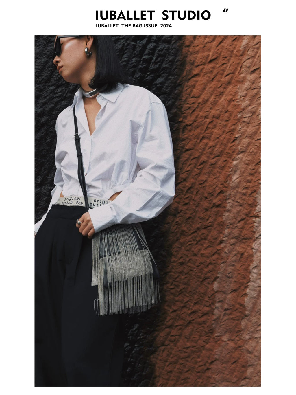 IUBALLET Fringed Mini Messenger Chain Bag