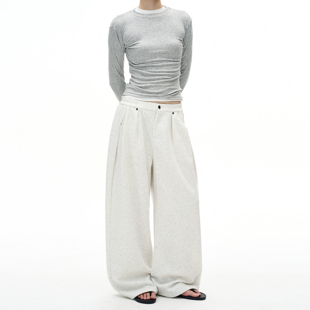 MADWITCH Loose Versatile Double-pleated Casual Pants
