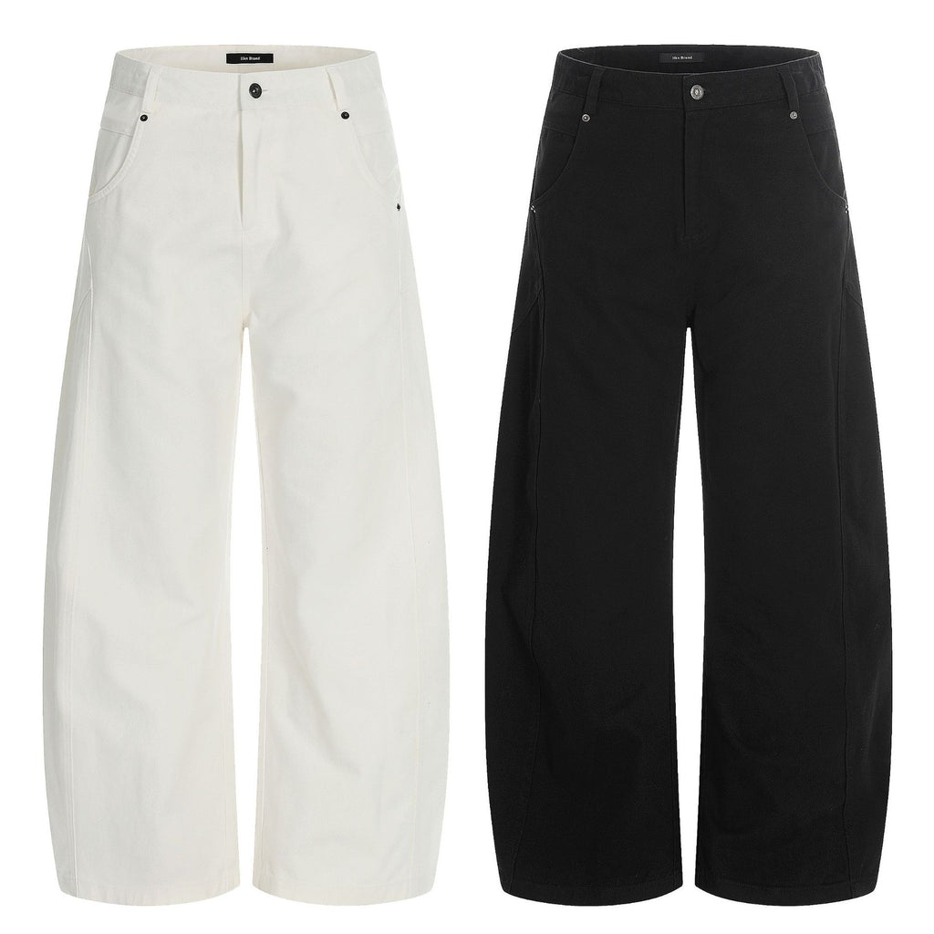 11KN retro wide-leg loose casual trousers