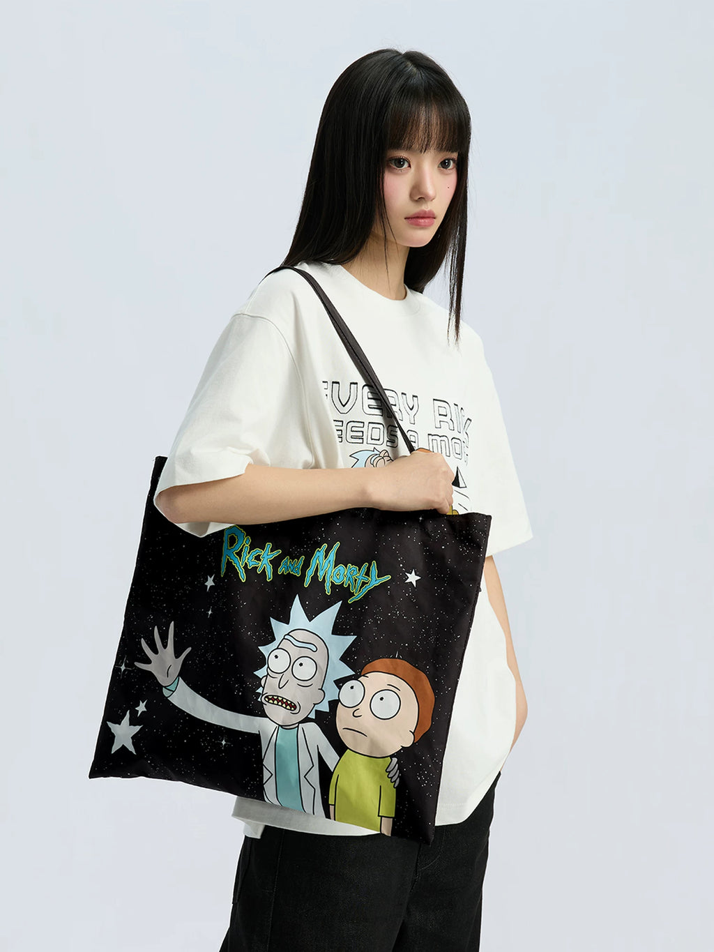 WHOOSIS Anime Cartoon Print Tote Bag