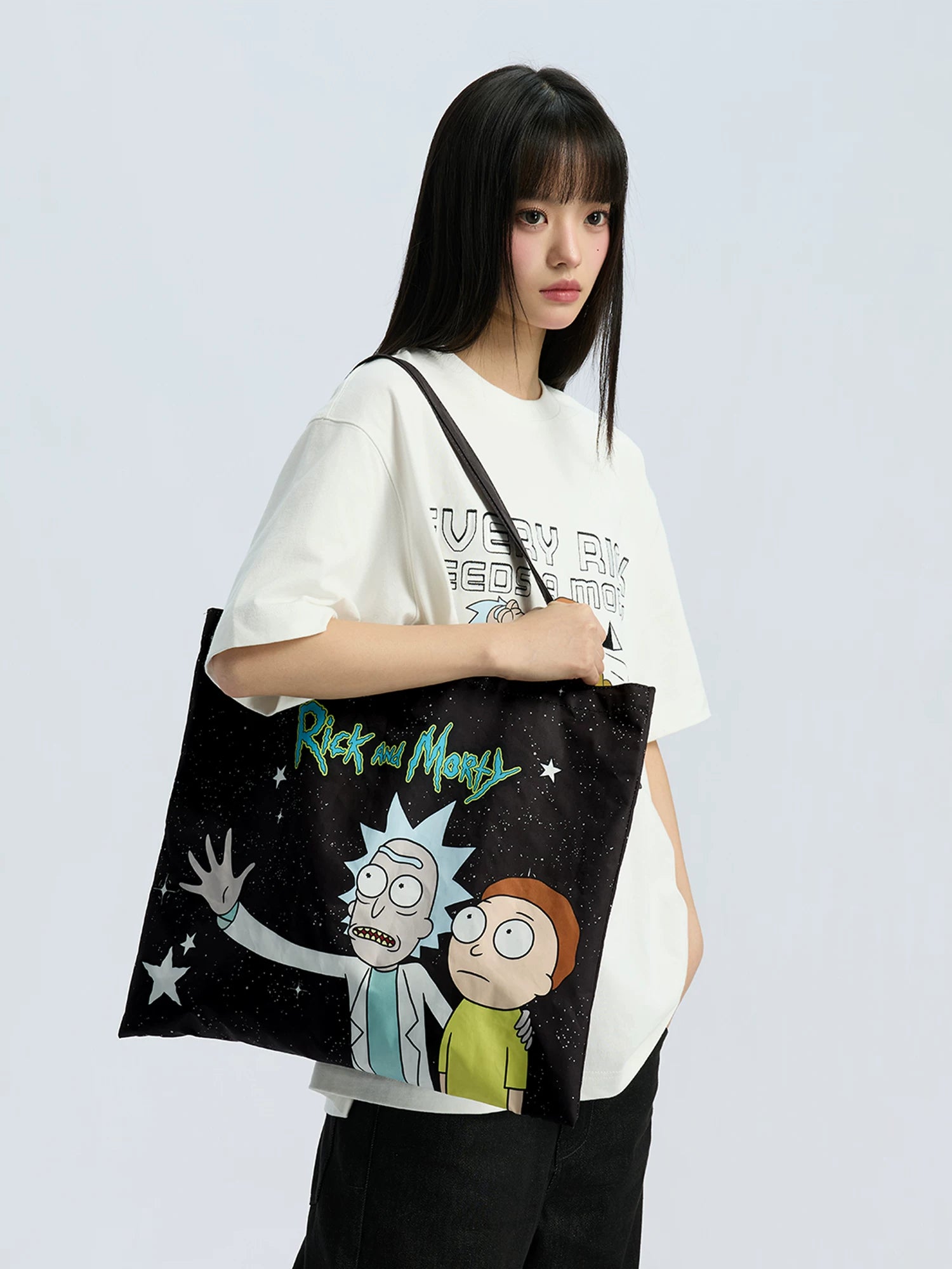 WHOOSIS Anime Cartoon Print Tote Bag