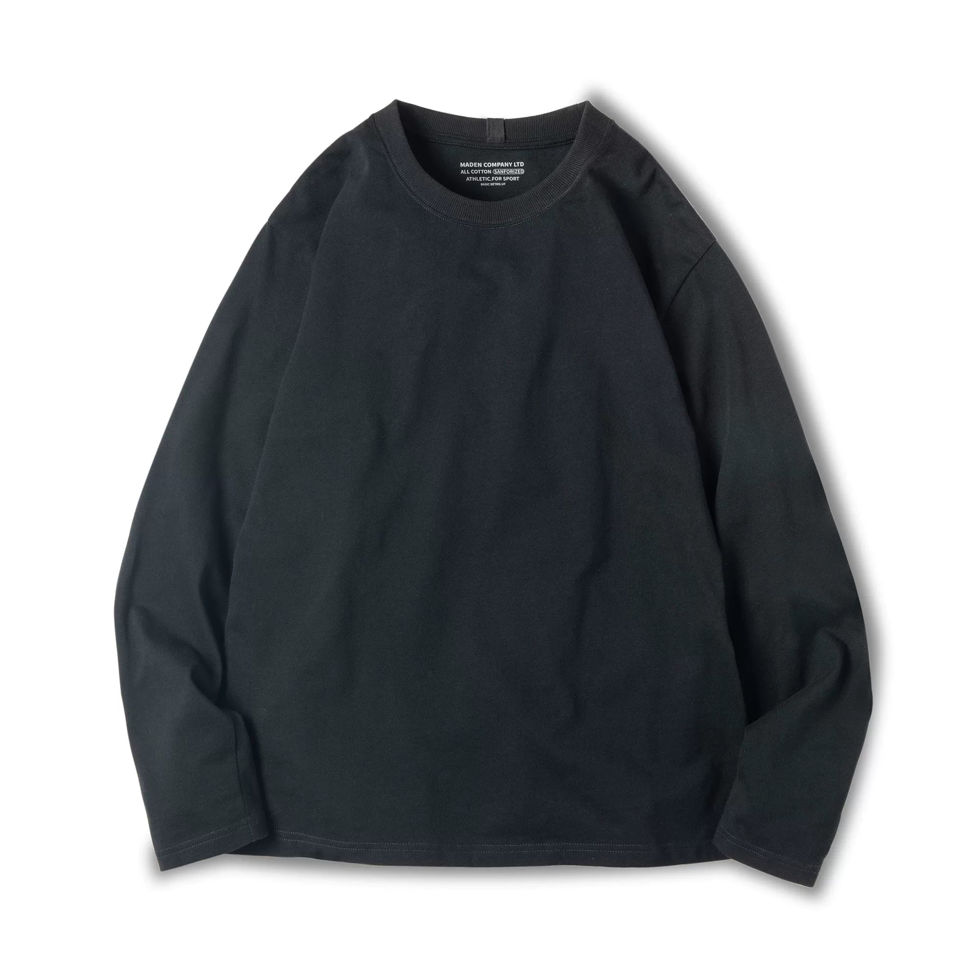 Madden pure cotton heavy long-sleeved T-shirt