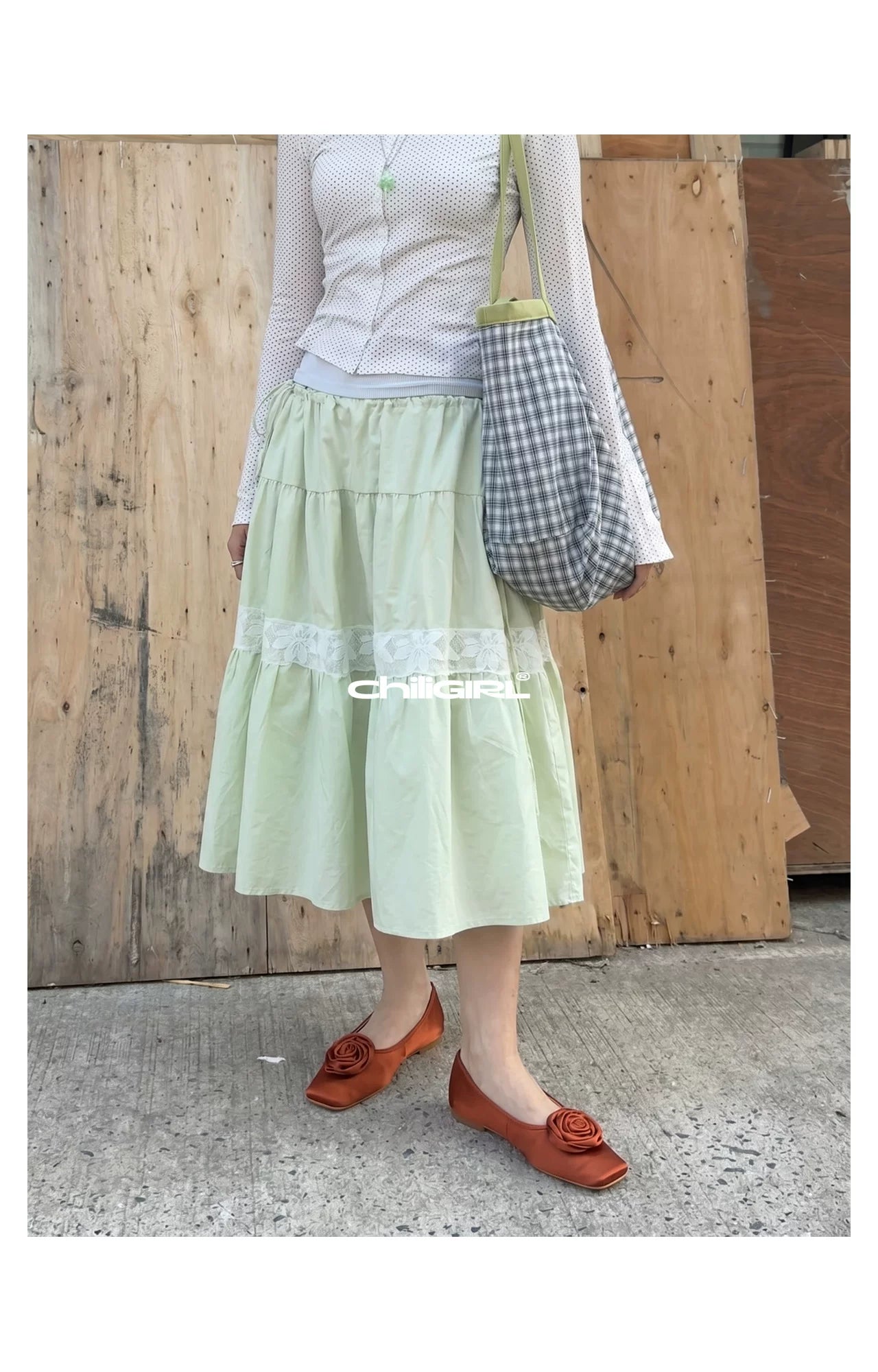 CHILIGIRL Square Head Flat-soled Shoes
