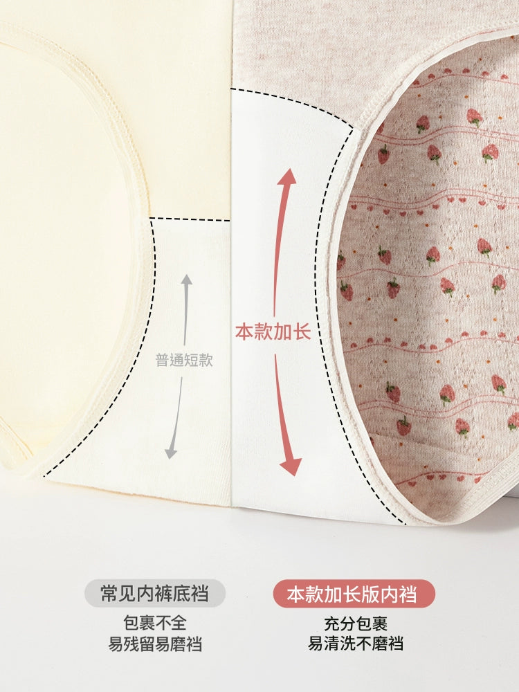 Urban Butterfly Cotton Antibacterial Cute Breathable Briefs