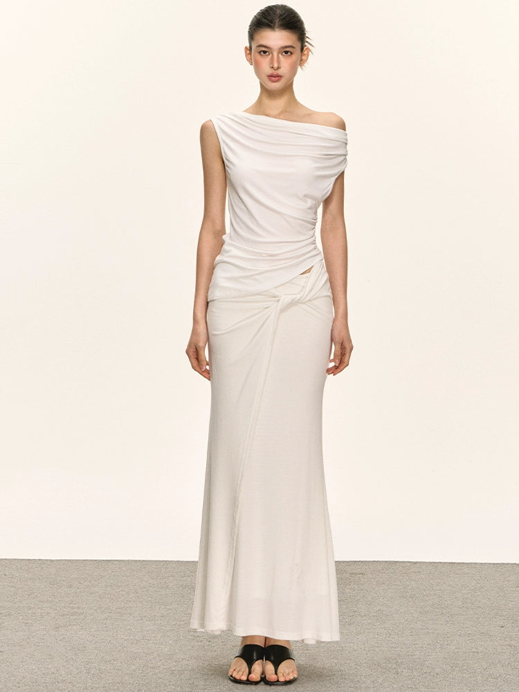 Anna Aneae Folded Slash Shoulder Set