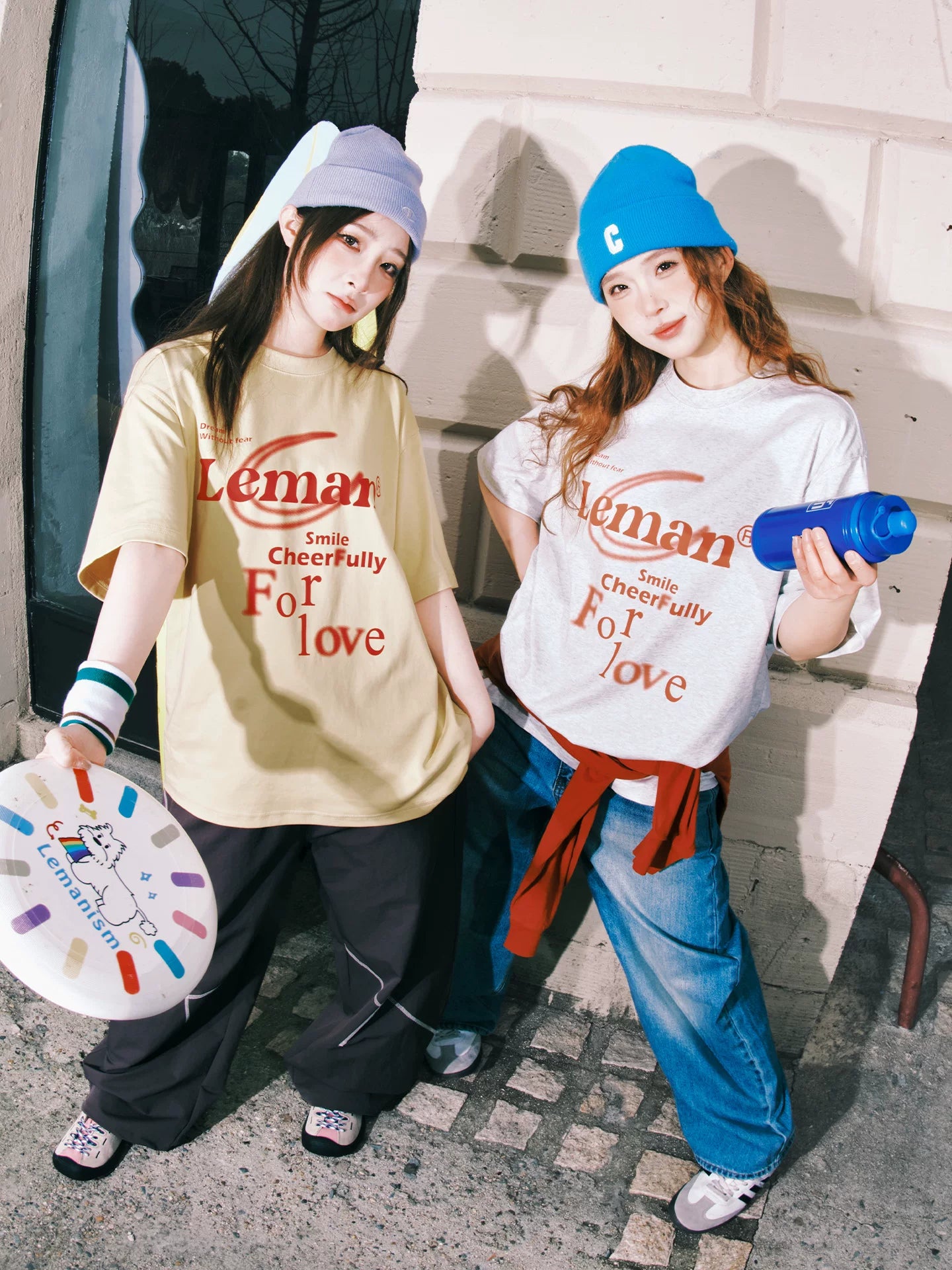Lemanism Letter Print Loose Casual Tee