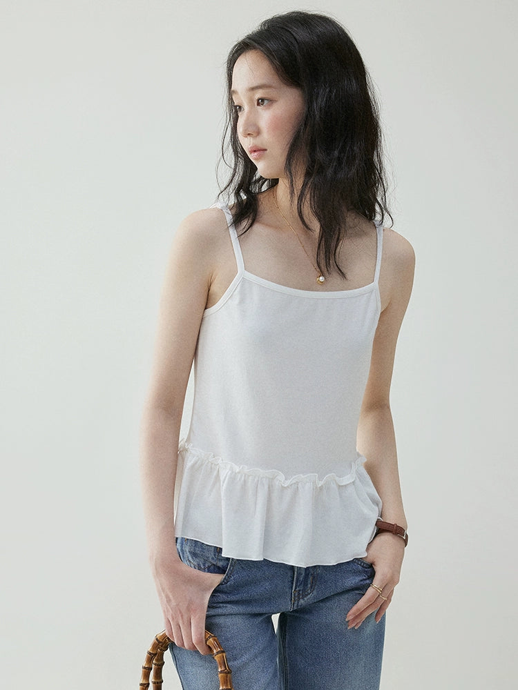 VOOE Light Fungus Lace V-neck Cardigan Two-piece Set