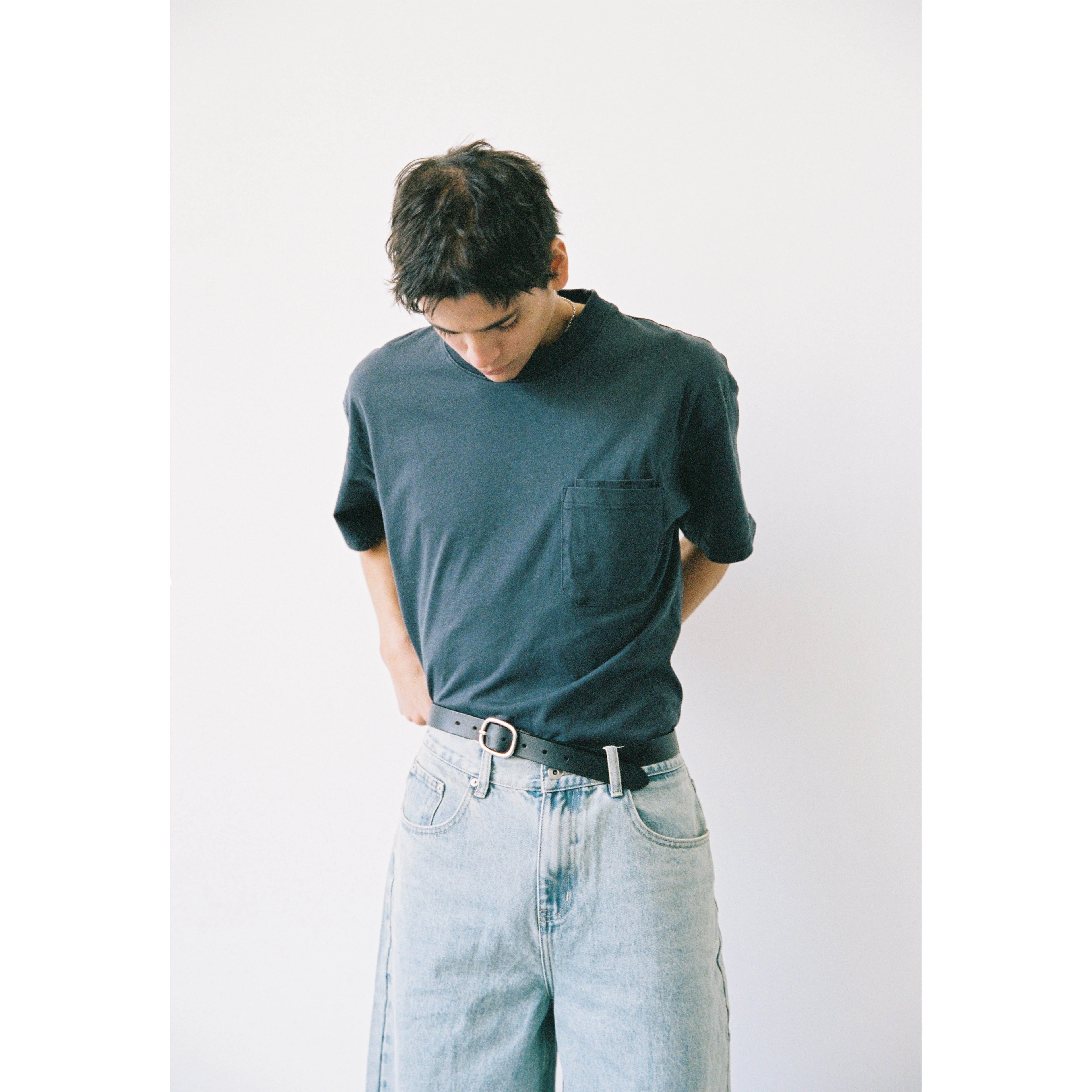 Anniehall Made Old Washed Retro Double Bag Tee