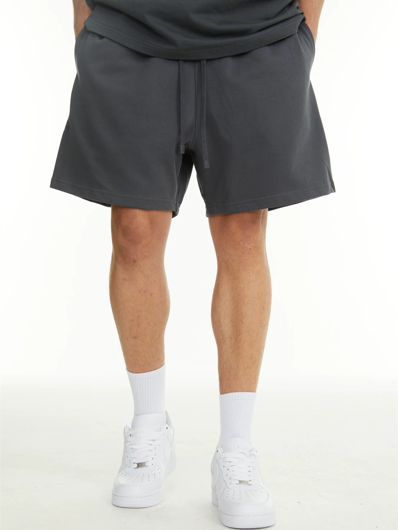 Blank: Map Casual Loose Straight Five-point Pants