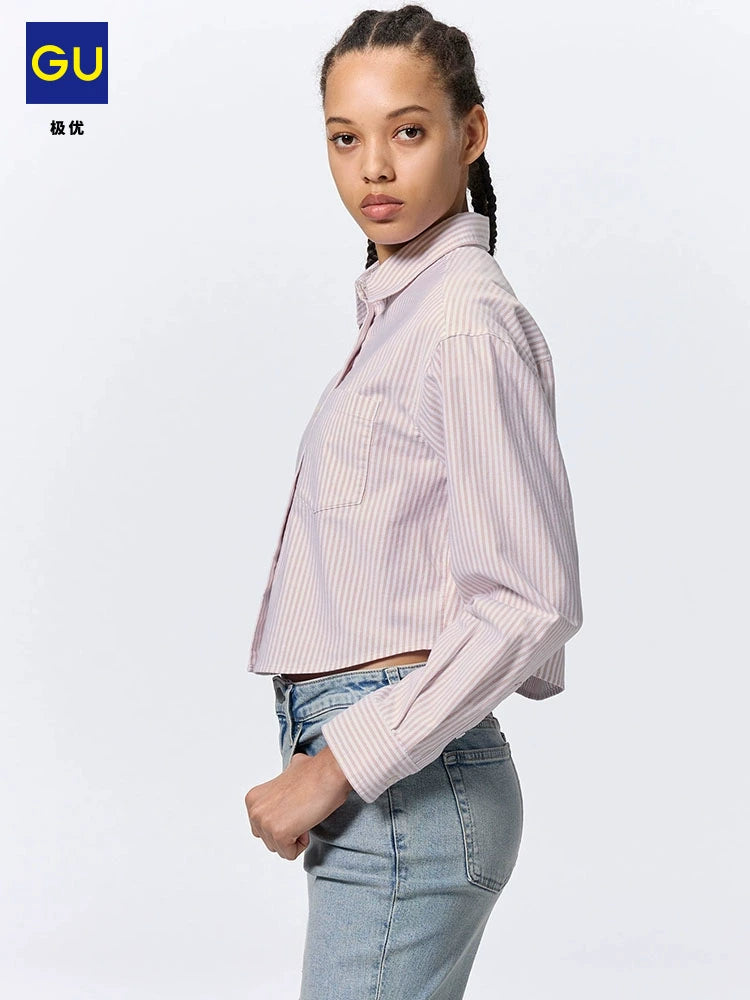 GU Simple Striped Short Shirt