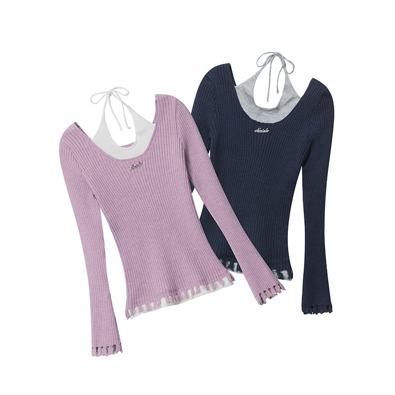 Nariele American Neck Gentle Wind Bottom Shirt