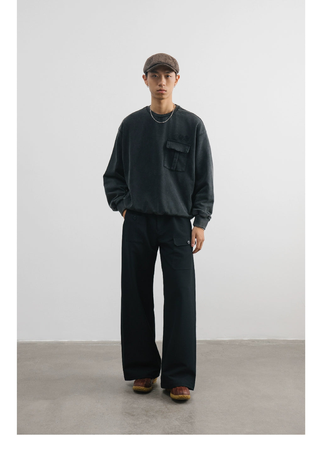 SUPERTOFU Busted Embroidered Turtleneck Sweater