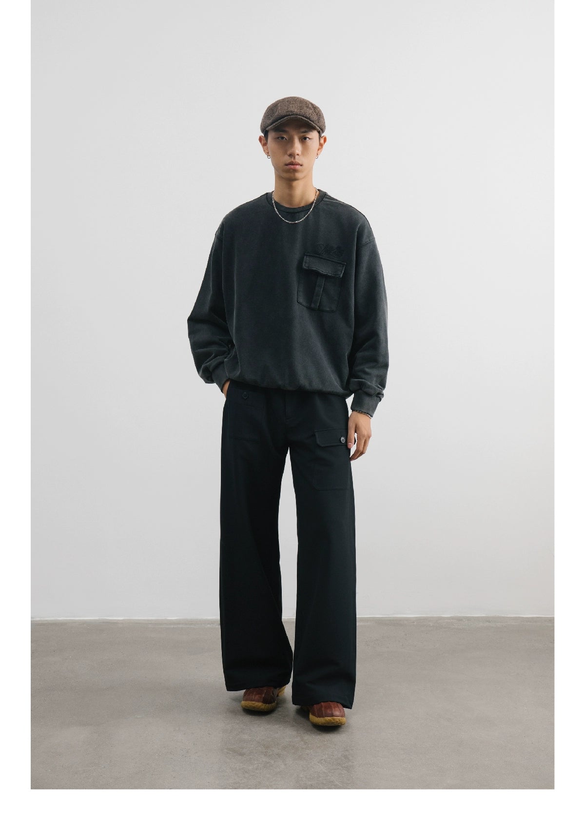 SUPERTOFU Busted Embroidered Turtleneck Sweater