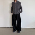 Anniehall Shoulder Blend Double Zip Hooded Knitted Sweater