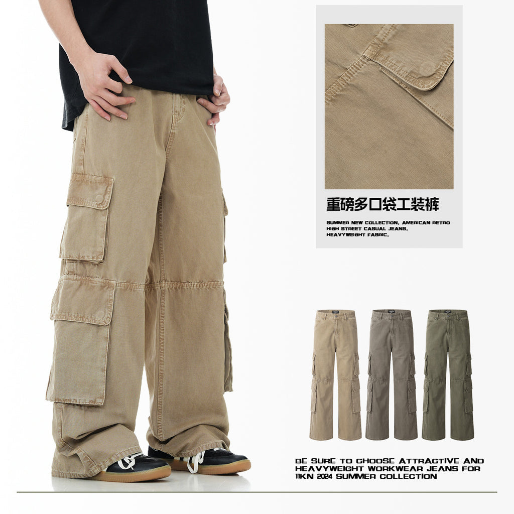 11KN sense retro multi-pocket Pants
