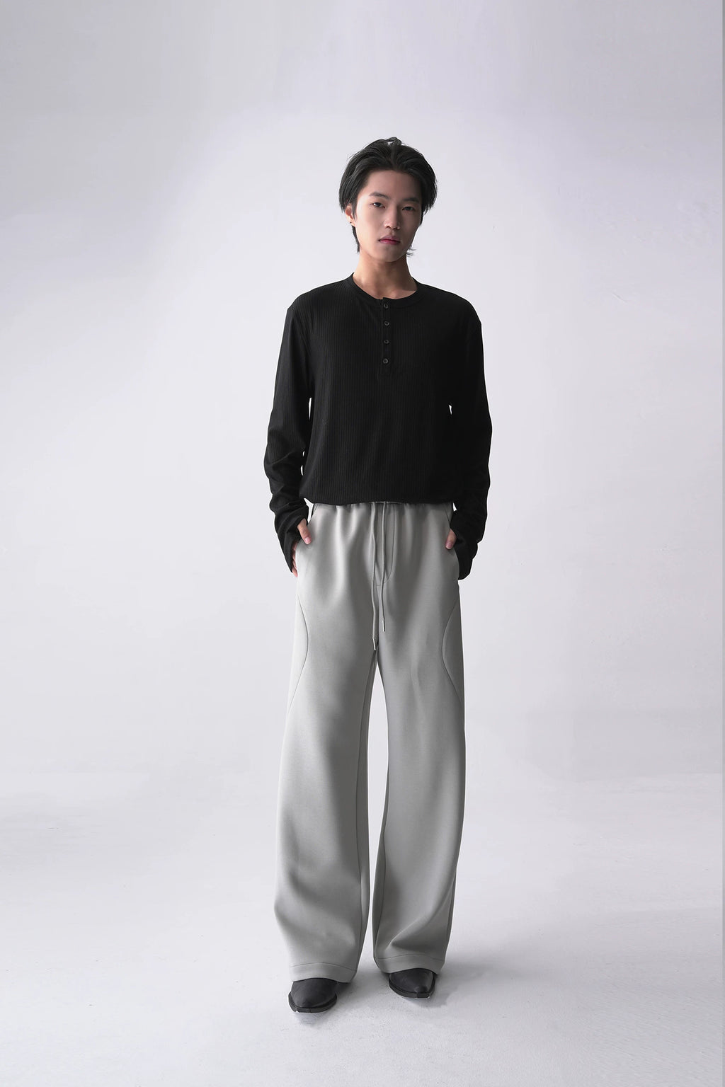 SOUTH FISH Cloud Ink 400g Wrinkle-Resistant Straight-Leg Joggers