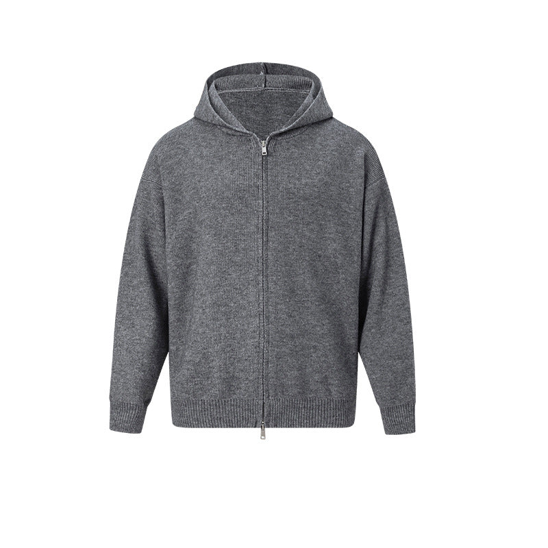 UNF Loose Zipper Knitted Sweater