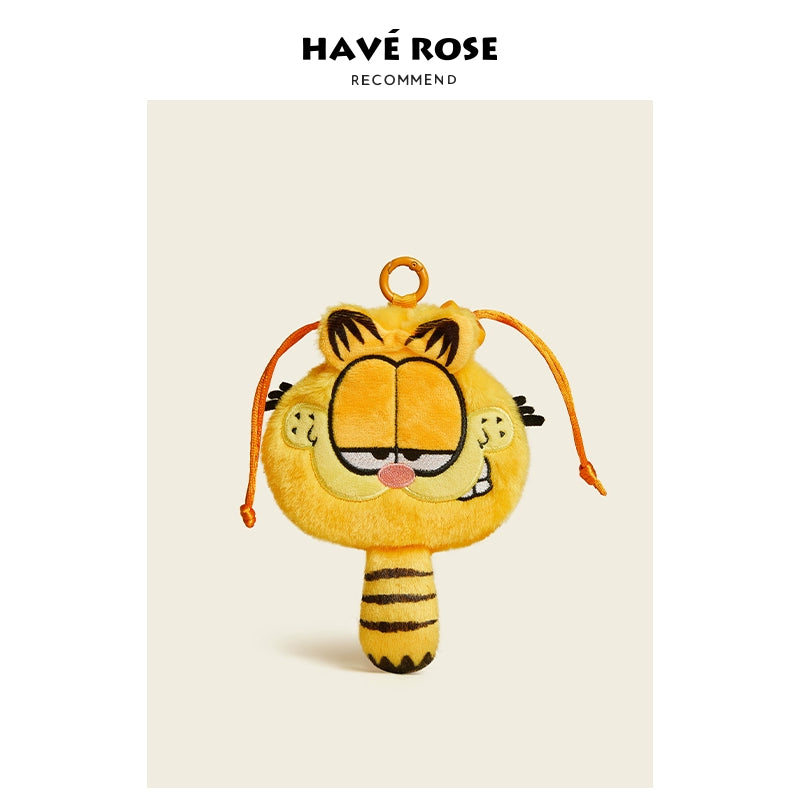 HAVEROSE Garfield Car Keychain Pendant