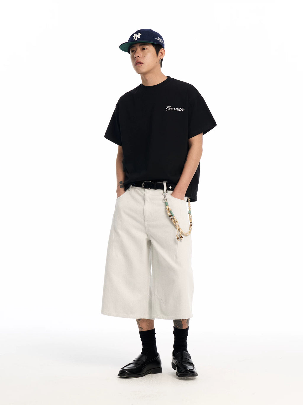 CoosRetro Vintage Straight Versatile Cropped Pants