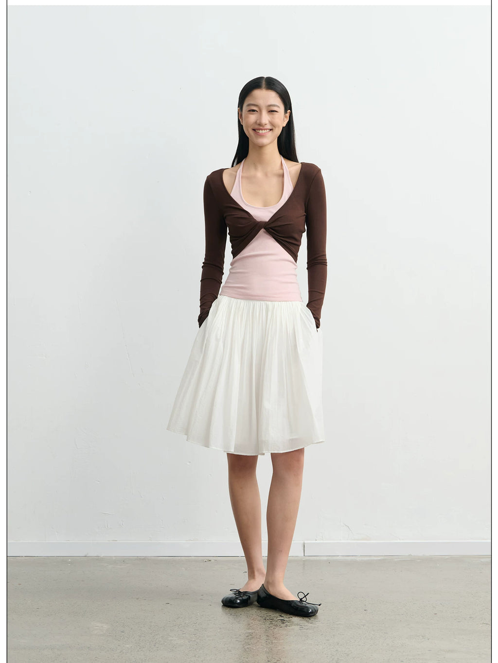 LINY LIBERTY Organ Pleated Skirt