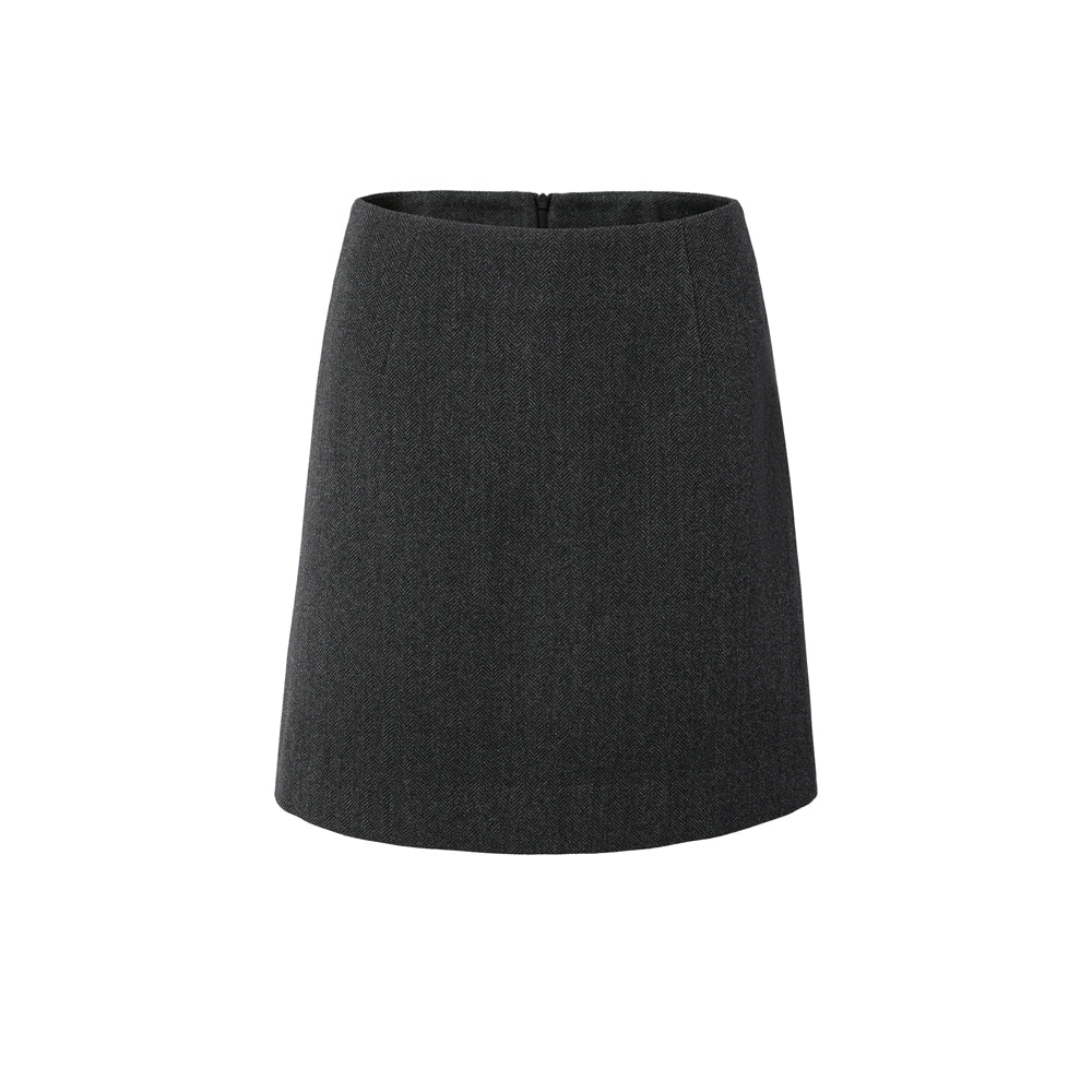 RPB BRAND Versatile Drape Simple High Waist Thin A-shaped Skirt
