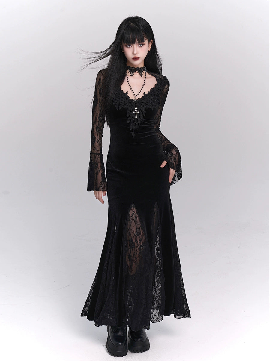 LADYGHOST Casual Gothic Dress
