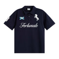 Loopsoon Lapel Front Chest Embroidery Horse Logo Letter Polo Tee