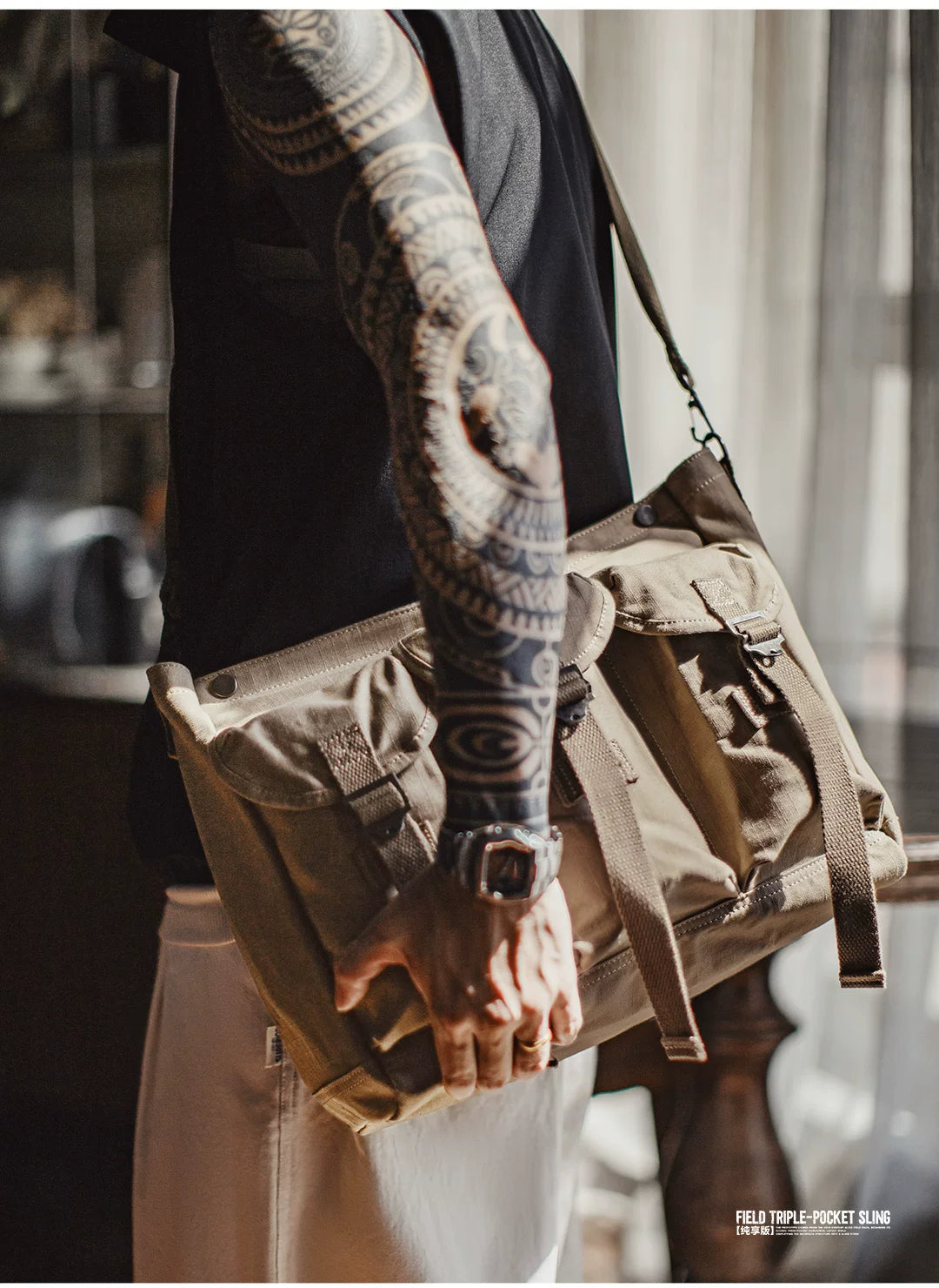 Madden Field Triple-Pocket Sling Bag