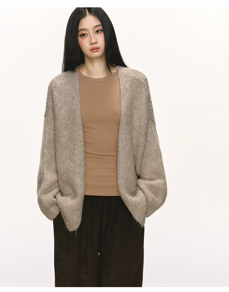 Anna Aneae Slack Lazy Loose Sweater Jacket
