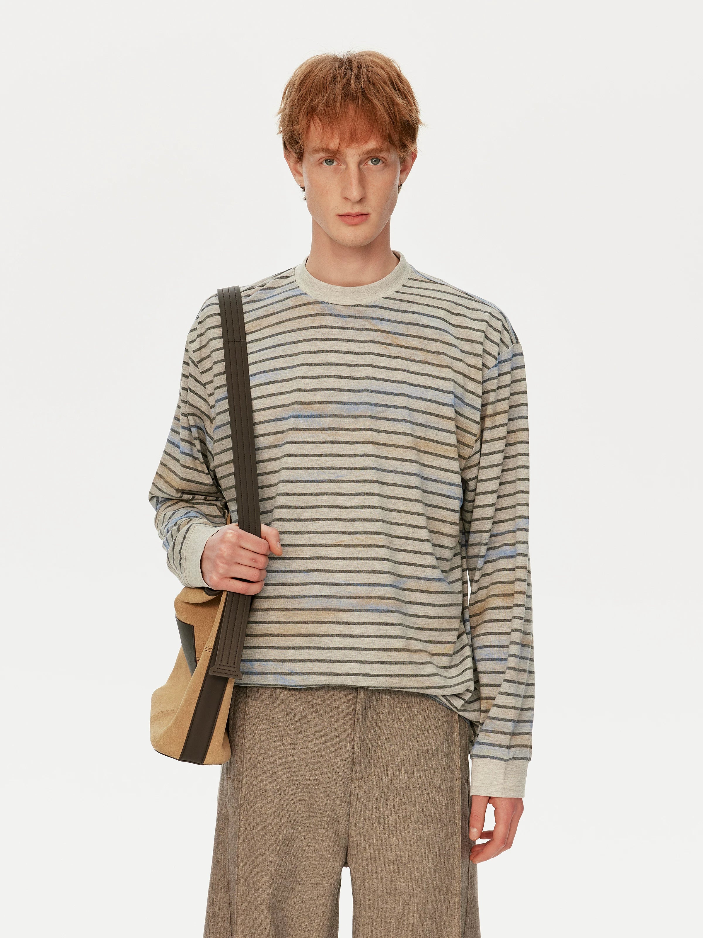 MADWITCH Vintage Stripe Loose Casual Long Sleeve