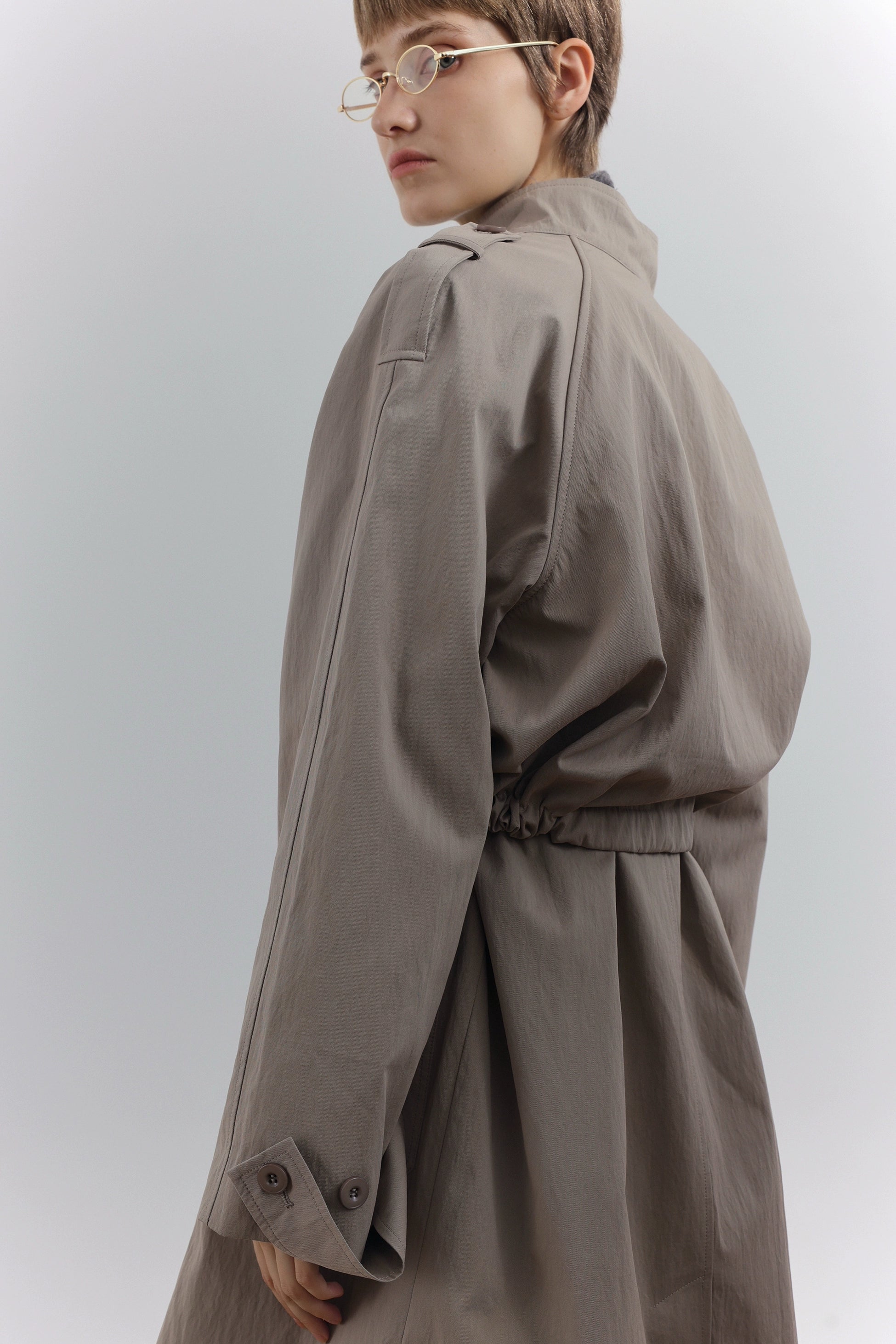 COLN Retro Premium Fake Two-piece Trench Coat