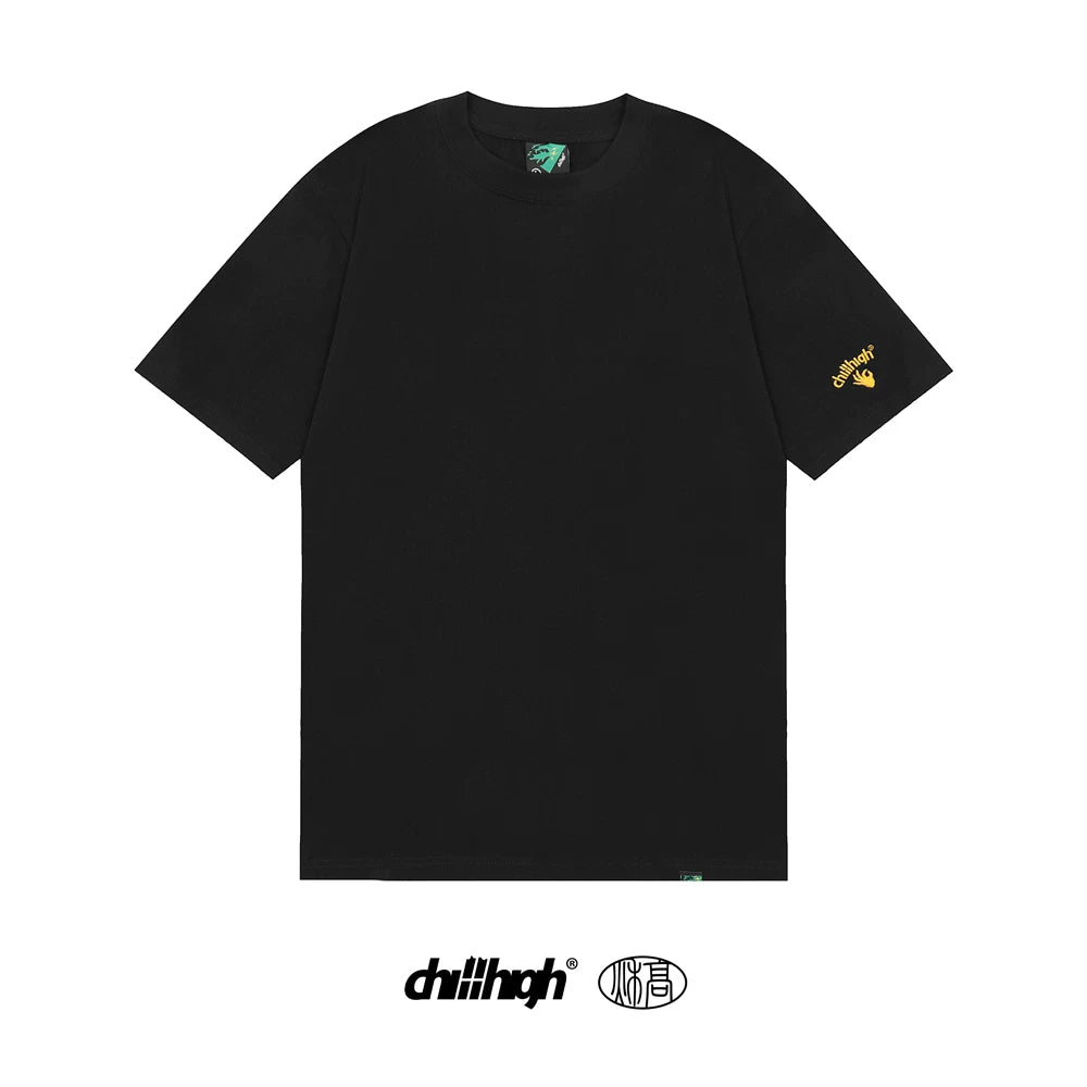 ChillHigh Crew Neck Solid Color Loose Tee