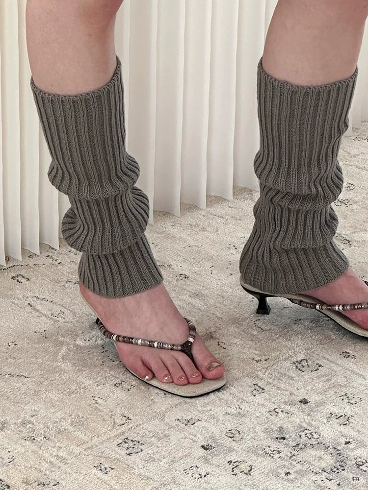 ENNUI Retro Versatile Lazy Low-heeled Sandals