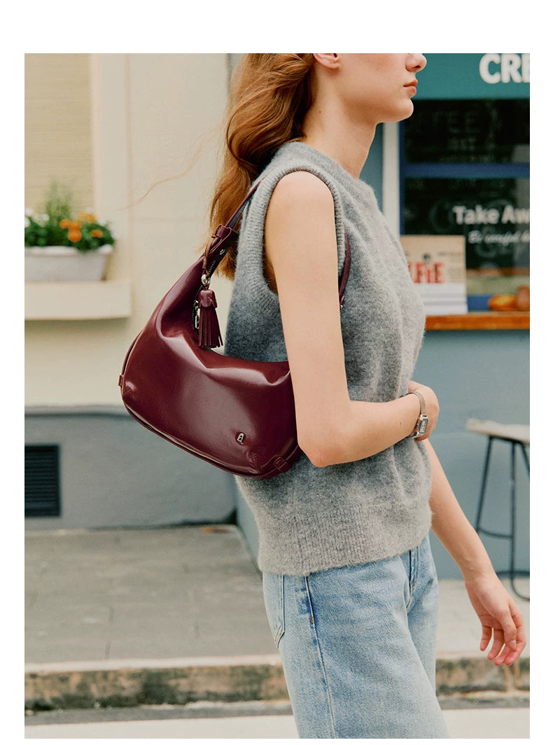 La Festin Cowhide Crossbody Bag