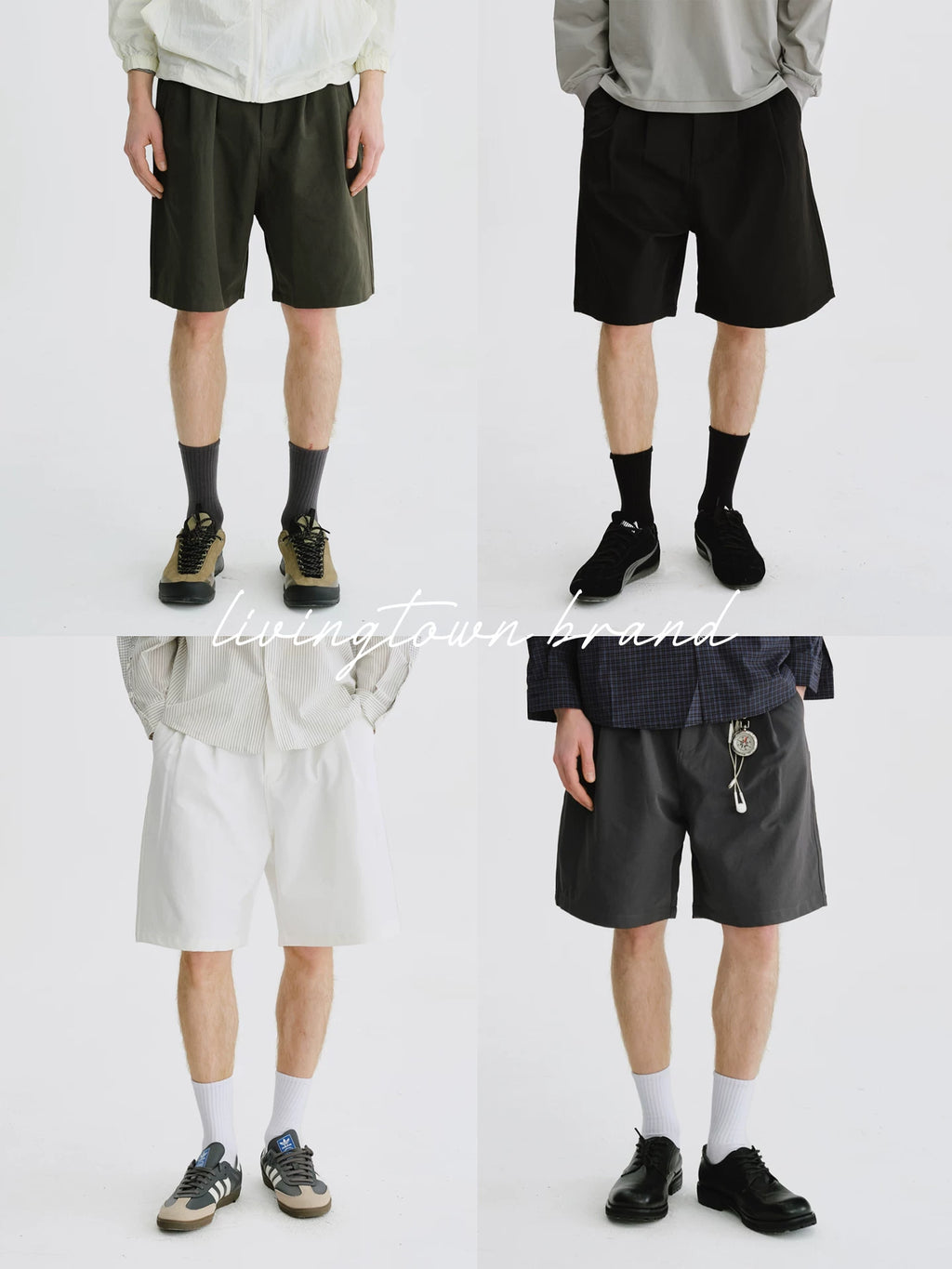 LIVINGTOWN Versatile Casual Simple Loose Shorts
