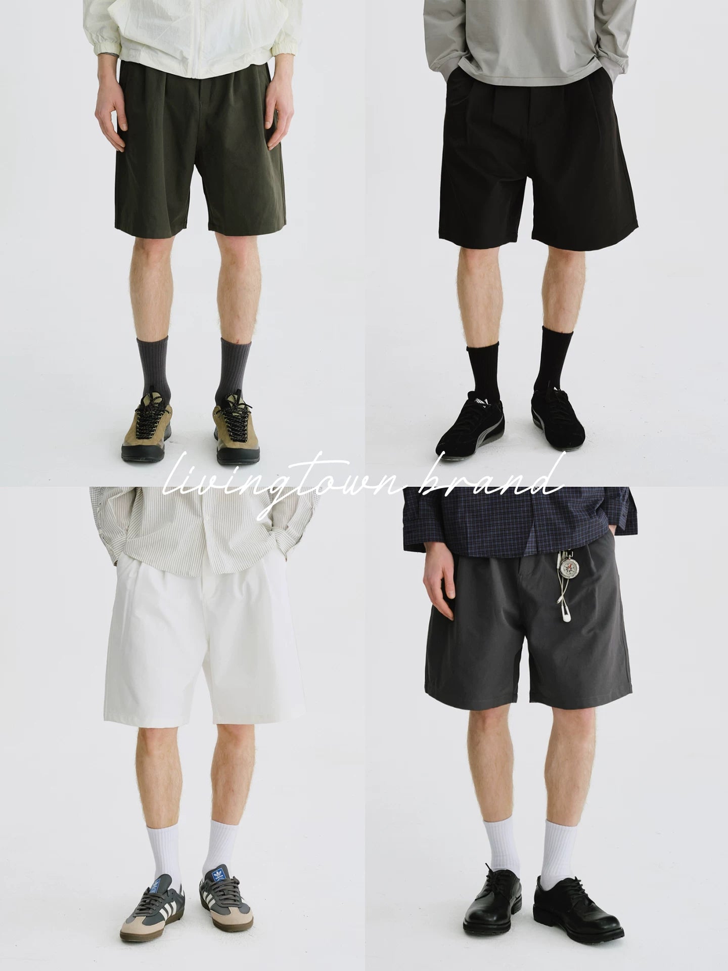 LIVINGTOWN Versatile Casual Simple Loose Shorts