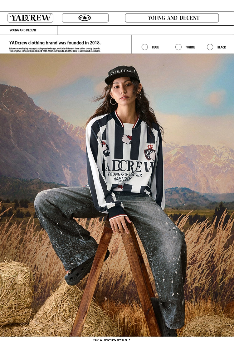 YADcrew Kitty Juvy Long Sleeve Tee Jersey