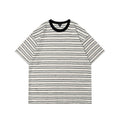OVDY Contrast Color Loose Striped Tee