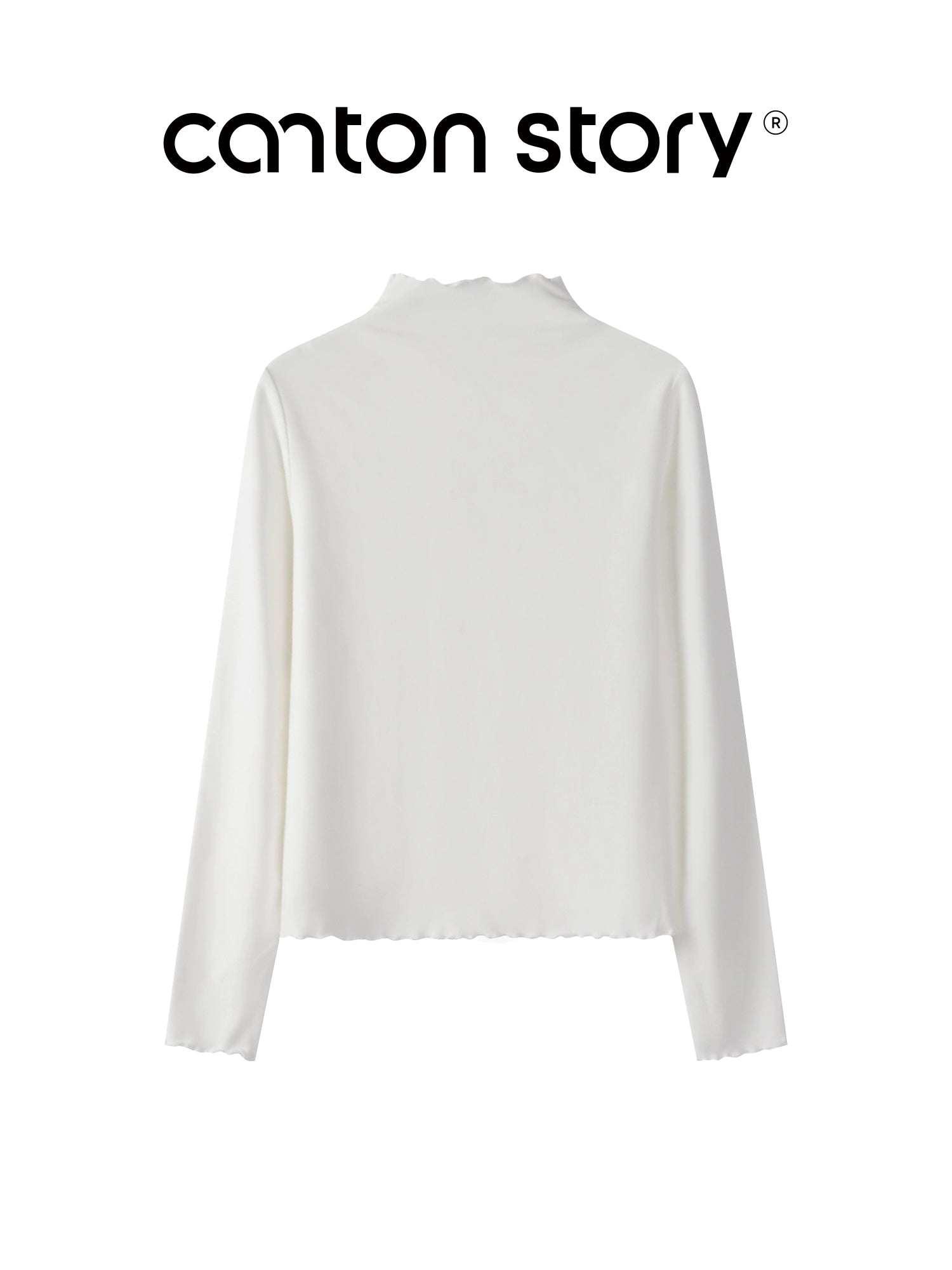 Cantonstory Shoulder Casual Versatile Bottom Shirt
